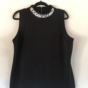 Black Blouse with Beaded Jewels